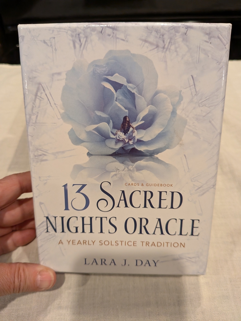 13 Sacred Nights Oracle by Lara J. Day - Blue Floral Box - Solstice